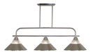 Billiard Z-Lite 437-3BN-RBN Brushed Nickel Annora 3 Light Billiard Z-Lite