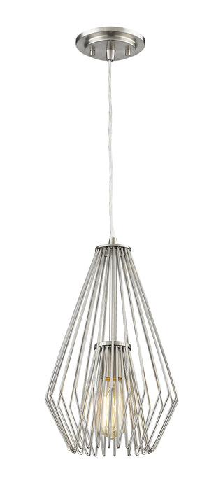 Pendant Z-Lite 442MP-BN Brushed Nickel Quintus 1 Light Pendant Z-Lite