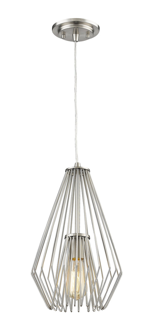 Pendant Z-Lite 442MP-BN Brushed Nickel Quintus 1 Light Pendant Z-Lite