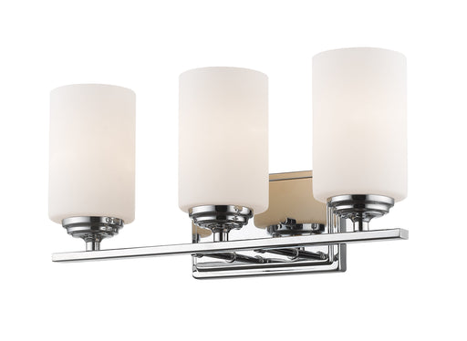 Vanity Light Z-Lite 435-3V-CH Chrome Bordeaux 3 Light Vanity Z-Lite