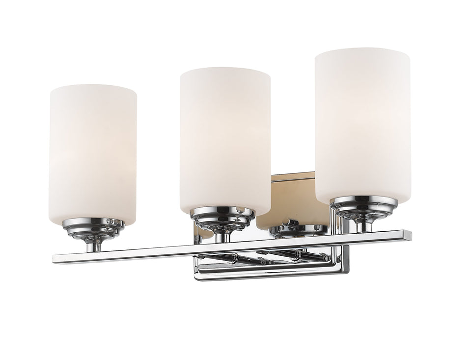 Vanity Light Z-Lite 435-3V-CH Chrome Bordeaux 3 Light Vanity Z-Lite