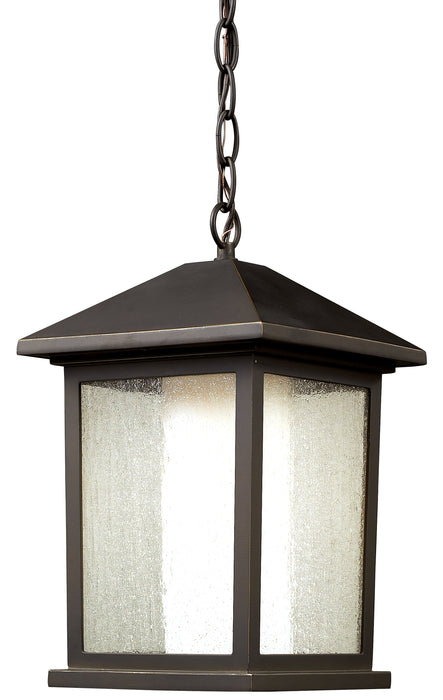 Outdoor Chain Mount Ceiling Fixture Z-Lite 524CHB Oil Rubbed Bronze Mesa 1 Light Outdoor Chain Mount Ceiling Fixture Z-Lite