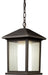Outdoor Chain Mount Ceiling Fixture Z-Lite 524CHB Oil Rubbed Bronze Mesa 1 Light Outdoor Chain Mount Ceiling Fixture Z-Lite