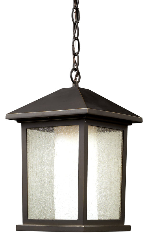 Outdoor Chain Mount Ceiling Fixture Z-Lite 524CHB Oil Rubbed Bronze Mesa 1 Light Outdoor Chain Mount Ceiling Fixture Z-Lite