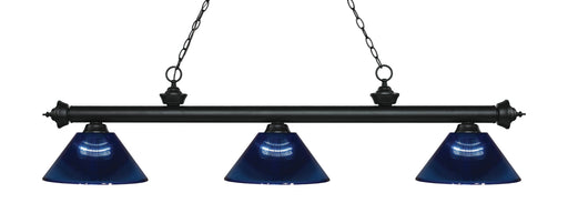 Billiard Z-Lite 200-3MB-ARDB Matte Black Riviera 3 Light Billiard Z-Lite