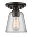 Flush Mount Z-Lite 428F1-OB Olde Bronze Annora 1 Light Flush Mount Z-Lite
