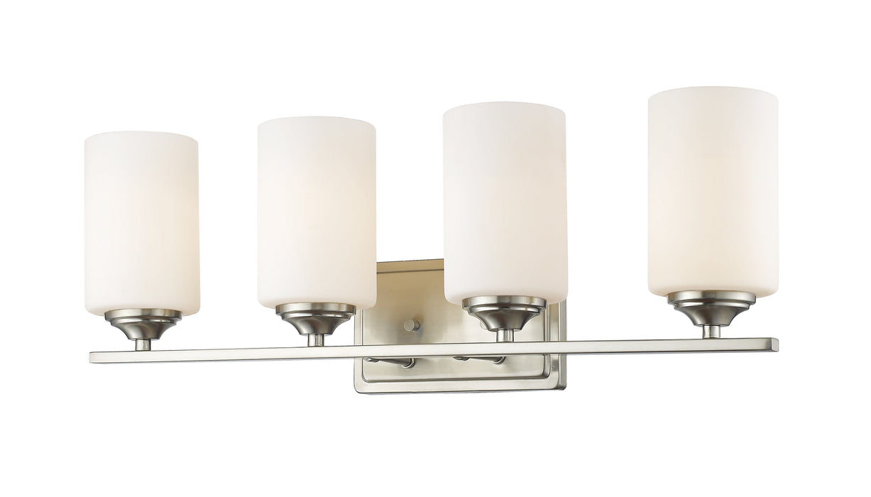 Vanity Light Z-Lite 435-4V-BN Brushed Nickel Bordeaux 4 Light Vanity Z-Lite