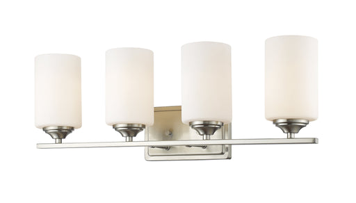 Vanity Light Z-Lite 435-4V-BN Brushed Nickel Bordeaux 4 Light Vanity Z-Lite