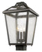 Outdoor Post Mount Fixture Z-Lite 539PHBS-ORB Oil Rubbed Bronze Bayland 3 Light Outdoor Post Mount Fixture Z-Lite