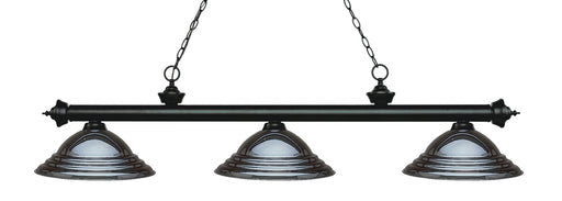 Billiard Z-Lite 200-3MB-SGM Matte Black Riviera 3 Light Billiard Z-Lite