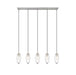 Linear Chandelier Z-Lite 651P-5L-BN Brushed Nickel Arden 5 Light Linear Chandelier Z-Lite