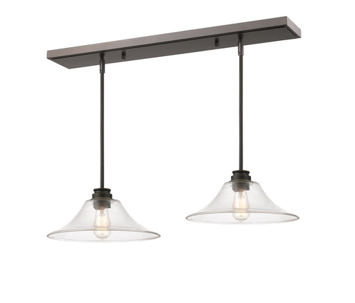 Linear Chandelier Z-Lite 428MP14-2OB Olde Bronze Annora 1 Light Linear Chandelier Z-Lite