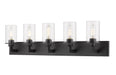 Vanity Light Z-Lite 462-5V-BRZ Bronze Savannah 5 Light Vanity Z-Lite