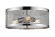 Flush Mount Z-Lite 331F14-CH Chrome Meshsmith 3 Light Flush Mount Z-Lite