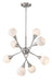 Chandelier Z-Lite 616-8C-BN-LED Brushed Nickel Tian 8 Light Chandelier Z-Lite