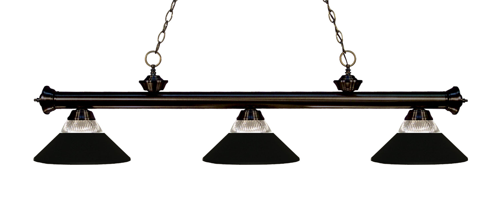 Billiard Z-Lite 200-3BRZ-RMB Bronze Riviera 3 Light Billiard Z-Lite
