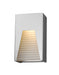 Outdoor Wall Light Z-Lite 561S-SL-SL-FRB-LED Silver Millenial 1 Light Outdoor Wall Light Z-Lite