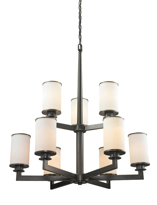 Chandelier Z-Lite 413-9 Olde Bronze Savannah 9 Light Chandelier Z-Lite