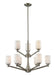Chandelier Z-Lite 410-9 Brushed Nickel Montego 9 Light Chandelier Z-Lite