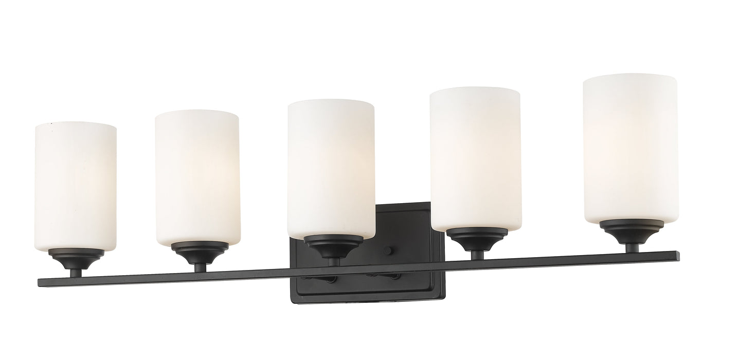 Vanity Light Z-Lite 435-5V-BRZ Bronze Bordeaux 5 Light Vanity Z-Lite