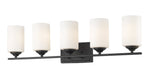 Vanity Light Z-Lite 435-5V-BRZ Bronze Bordeaux 5 Light Vanity Z-Lite