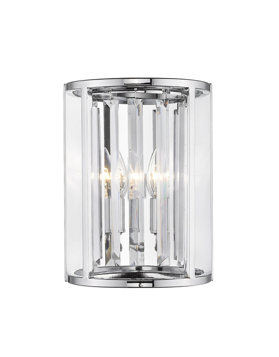 Wall Sconce Z-Lite 439-2S-CH Chrome Monarch 2 Light Wall Sconce Z-Lite