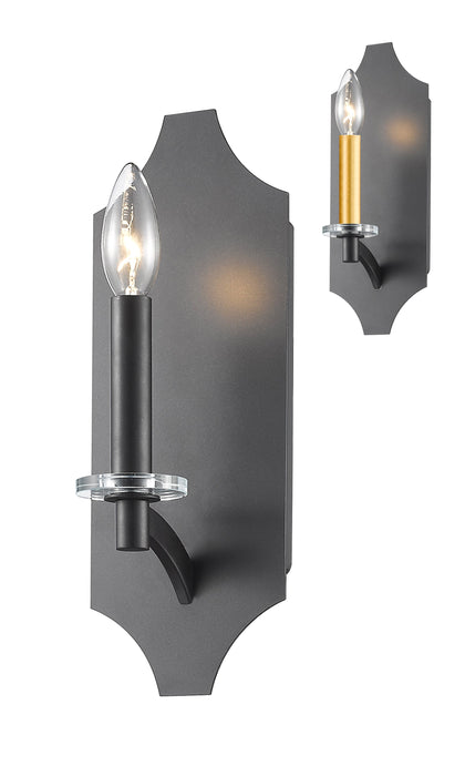 Wall Sconce Z-Lite 6008-1S-BRZ Bronze Zander 1 Light Wall Sconce Z-Lite