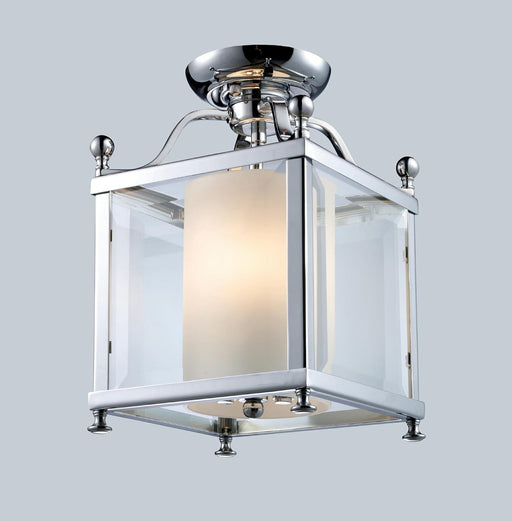 Semi Flush Mount Z-Lite 176-3SF-S Chrome Fairview 3 Light Semi Flush Mount Z-Lite