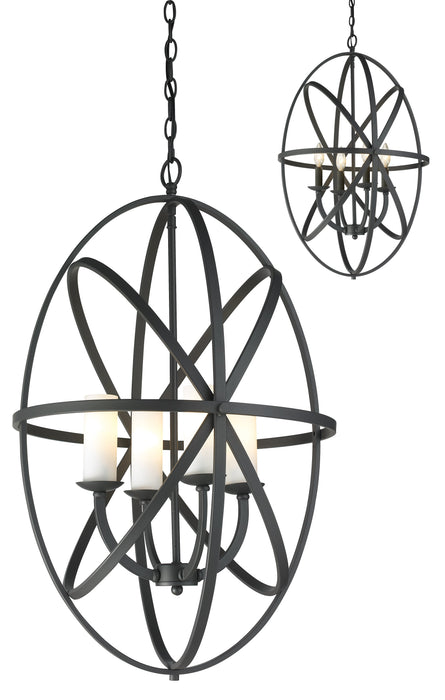 Chandelier Z-Lite 6027-4L-BRZ Bronze Aranya 4 Light Chandelier Z-Lite