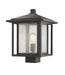 Outdoor Post Mount Fixture Z-Lite 554PHBS-BK Black Aspen 1 Light Outdoor Post Mount Fixture Z-Lite