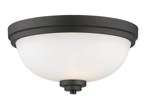 Flush Mount Z-Lite 443F2-BRZ Bronze Ashton 2 Light Flush Mount Z-Lite