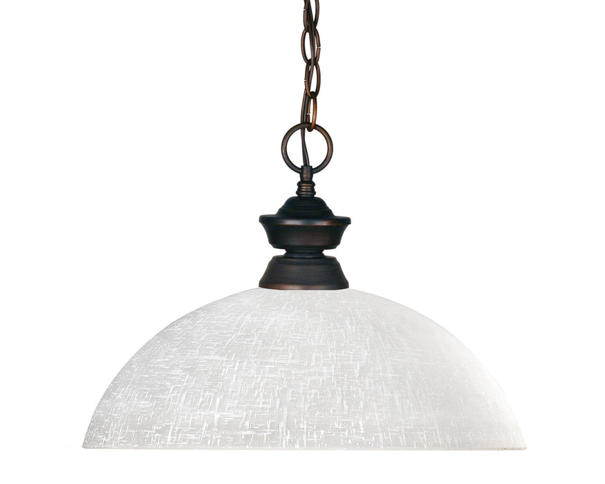 Pendant Z-Lite 100701OB-DWL14 Olde Bronze Riviera 1 Light Pendant Z-Lite