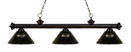 Billiard Z-Lite 200-3BRZ-ARS Bronze Riviera 3 Light Billiard Z-Lite