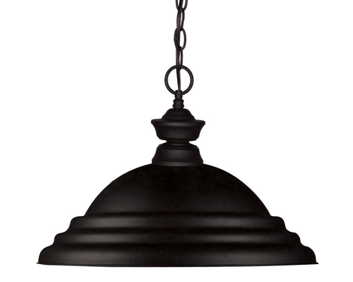 Pendant Z-Lite 100701MB-SMB Matte Black Pendant Lights 1 Light Pendant Z-Lite