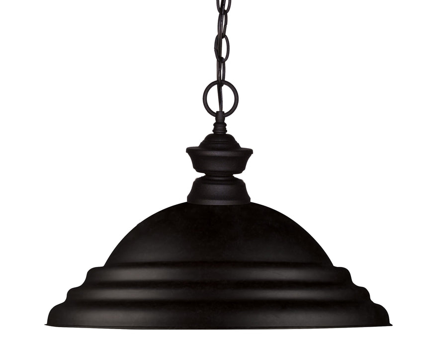 Pendant Z-Lite 100701MB-SMB Matte Black Pendant Lights 1 Light Pendant Z-Lite