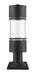 Outdoor Pier Mounted Fixture Z-Lite 553PHB-533PM-BK-LED Black Luminata 1 Light Outdoor Pier Mounted Fixture Z-Lite