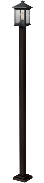 Outdoor Post Mounted Fixture Z-Lite 531PHBS-536P-ORB Oil Rubbed Bronze Portland 1 Light Outdoor Post Mounted Fixture Z-Lite