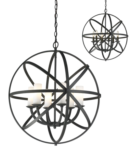 Chandelier Z-Lite 6017-6L-BRZ Bronze Aranya 6 Light Chandelier Z-Lite