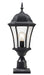 Outdoor Pier Mounted Fixture Z-Lite 522PHM-BK-PM Black Wakefield 1 Light Outdoor Pier Mounted Fixture Z-Lite