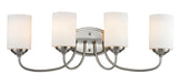 Vanity Light Z-Lite 434-4V-BN Brushed Nickel Cardinal 4 Light Vanity Z-Lite