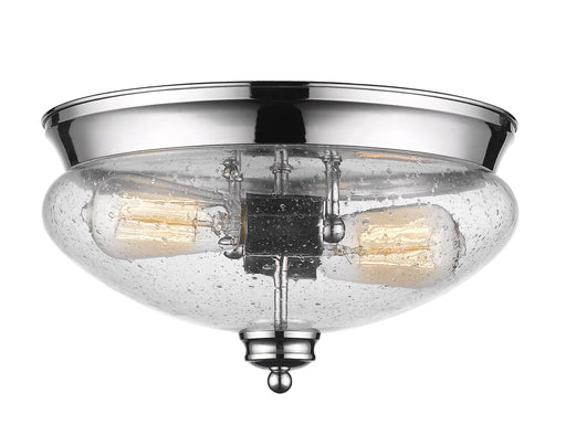 Flush Mount Z-Lite 722F2-CH Chrome Amon 2 Light Flush Mount Z-Lite