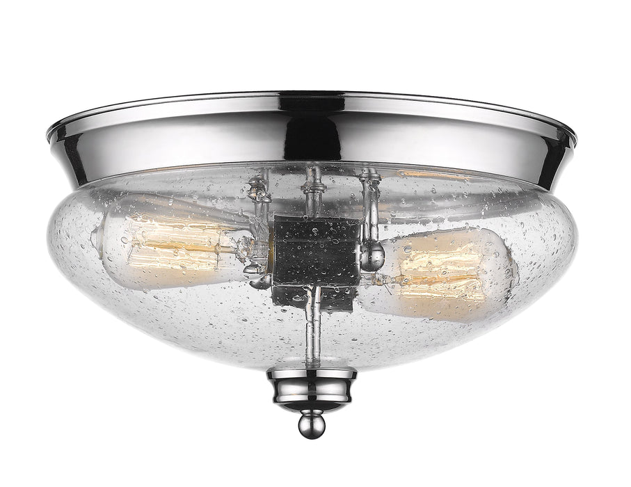 Flush Mount Z-Lite 722F2-CH Chrome Amon 2 Light Flush Mount Z-Lite
