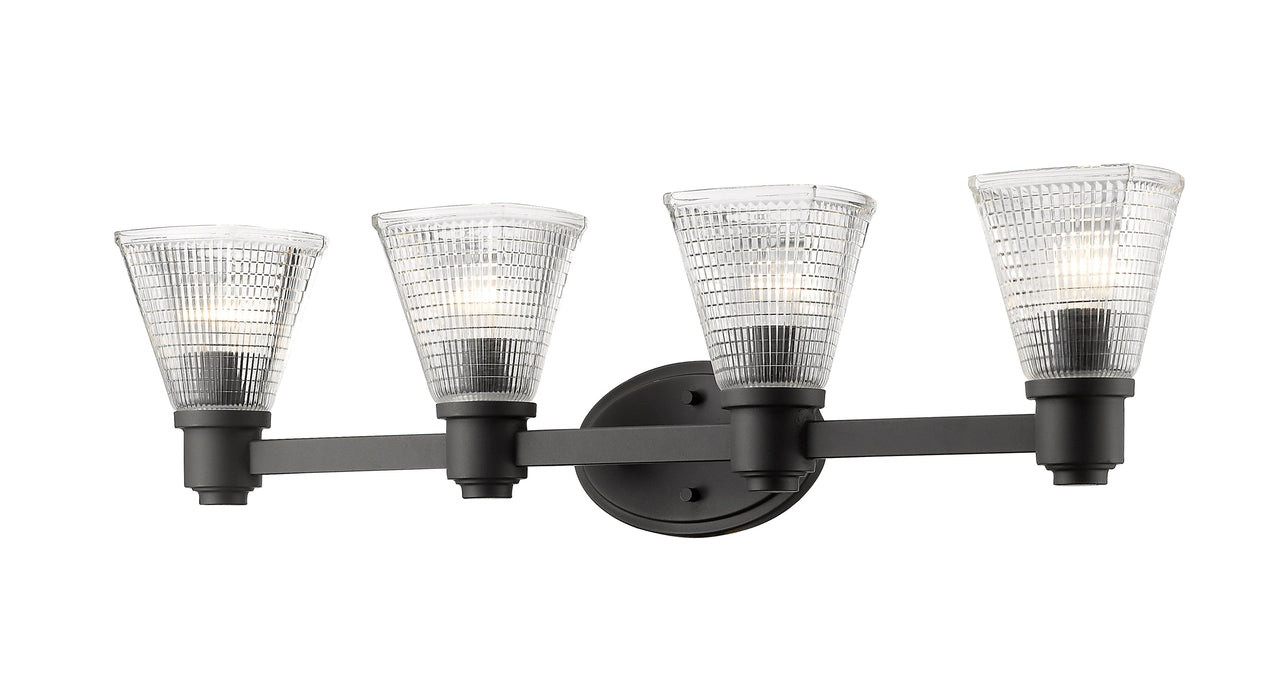 Vanity Light Z-Lite 449-4V-BRZ Bronze Intrepid 4 Light Vanity Z-Lite