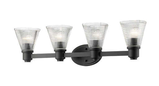 Vanity Light Z-Lite 449-4V-BRZ Bronze Intrepid 4 Light Vanity Z-Lite