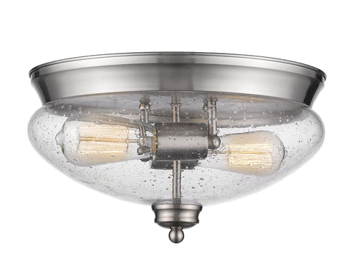 Flush Mount Z-Lite 722F2-BN Brushed Nickel Amon 2 Light Flush Mount Z-Lite