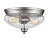 Flush Mount Z-Lite 722F2-BN Brushed Nickel Amon 2 Light Flush Mount Z-Lite