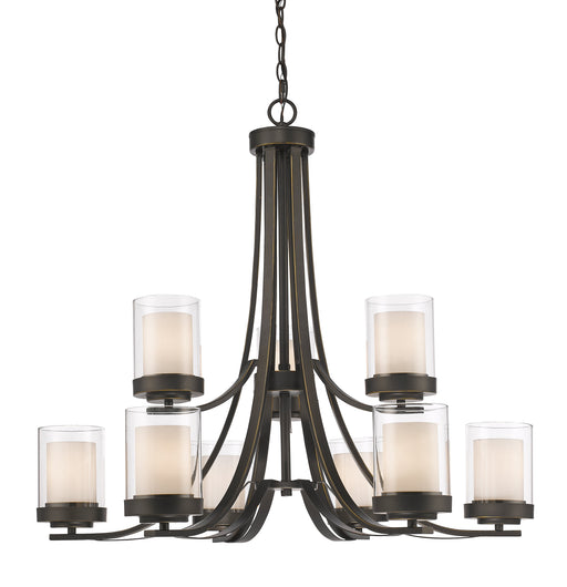 Chandelier Z-Lite 426-9-OB Olde Bronze Willow 9 Light Chandelier Z-Lite
