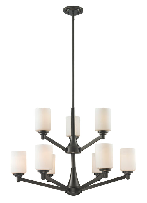 Chandelier Z-Lite 411-9 Coppery Bronze Montego 9 Light Chandelier Z-Lite