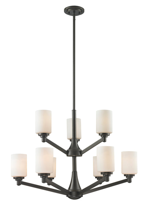 Chandelier Z-Lite 411-9 Coppery Bronze Montego 9 Light Chandelier Z-Lite