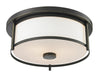 Flush Mount Z-Lite 413F14 Olde Bronze Savannah 2 Light Flush Mount Z-Lite